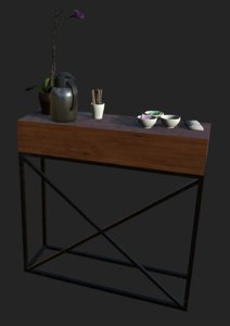 coffee bar table 3D