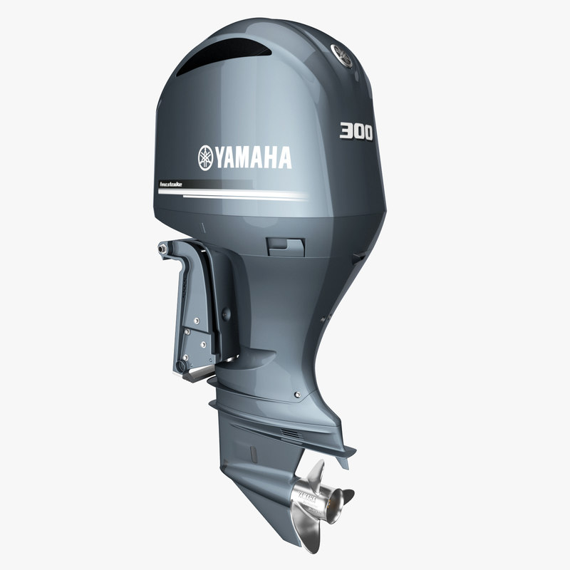 3d Yamaha Stroke 300hp V6 Turbosquid 1322207