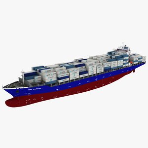 3D container ship phoenix