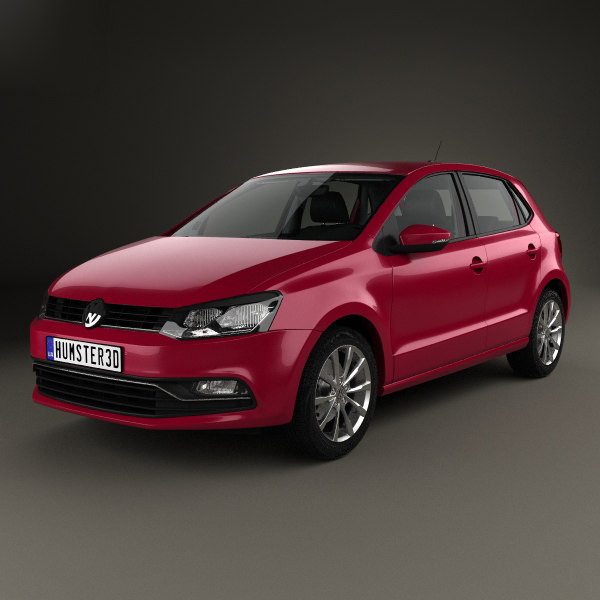 volkswagen polo 2014 3D model