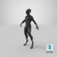 3D model sci-fi alien characters pbr