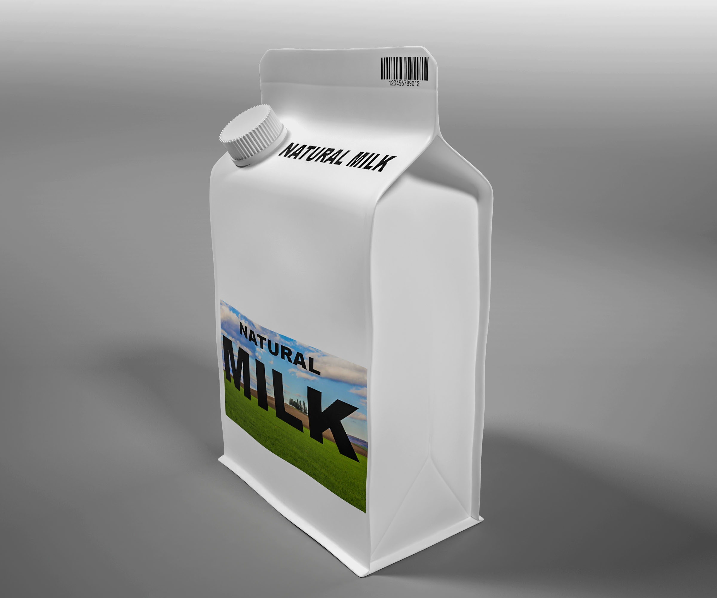 modelo 3d caja de papel de leche - TurboSquid 1322432