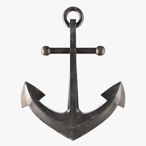 3D old fashioned anchor