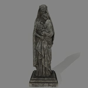 3D woman statue
