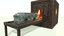 3D vintage cremation furnace