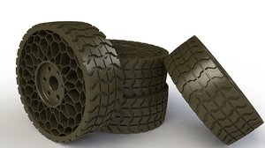 airless tyre 3D model