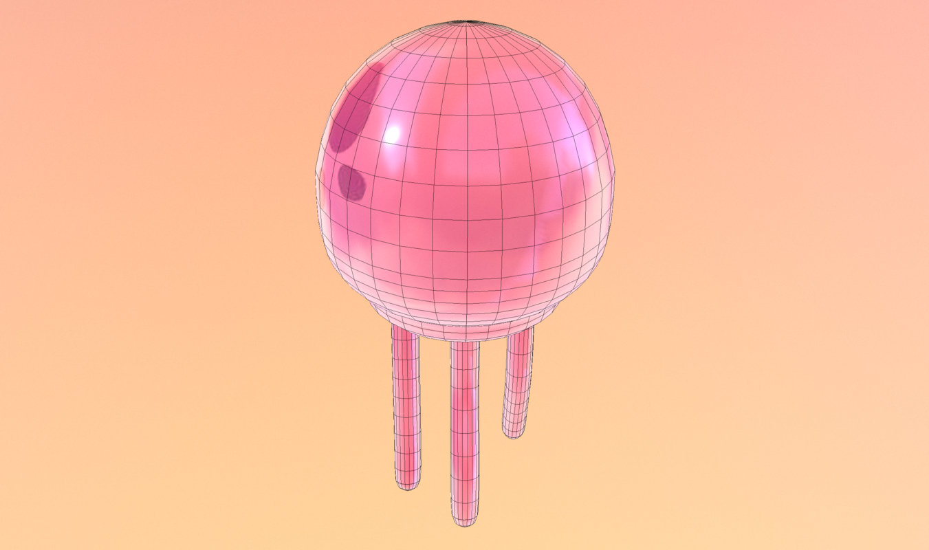 Jellyfish spongebob 3D model - TurboSquid 1323096