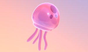 jellyfish spongebob 3D model