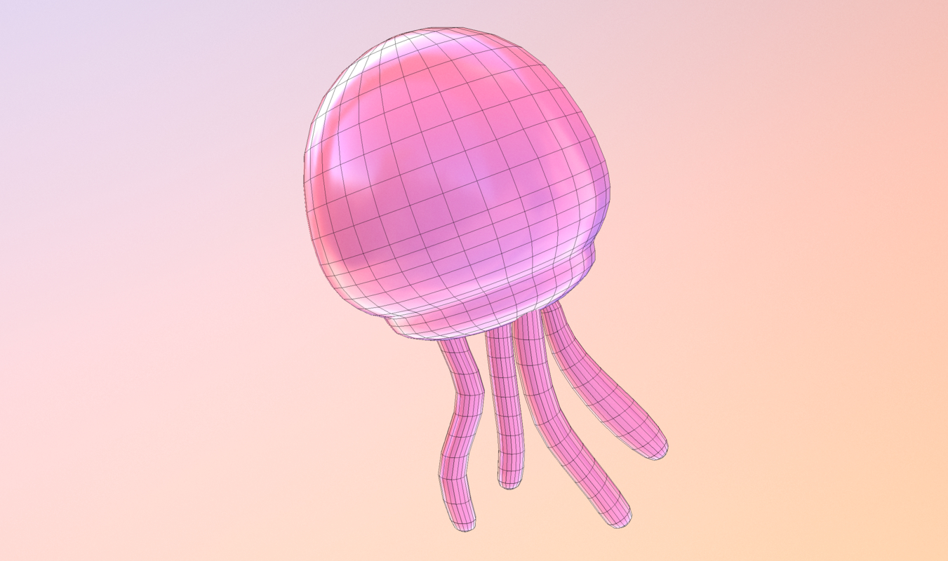 Jellyfish spongebob 3D model - TurboSquid 1323096