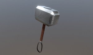 norse hammer thor 3D