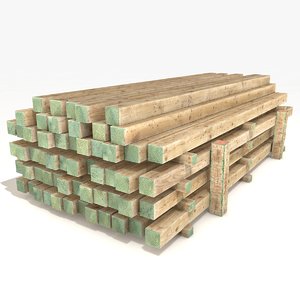 3D wood beams
