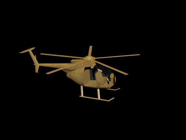 3d helicopter flying