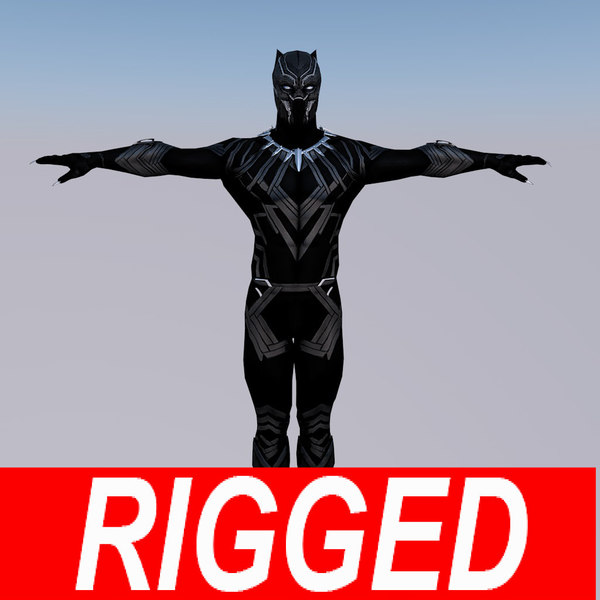 3D black panther