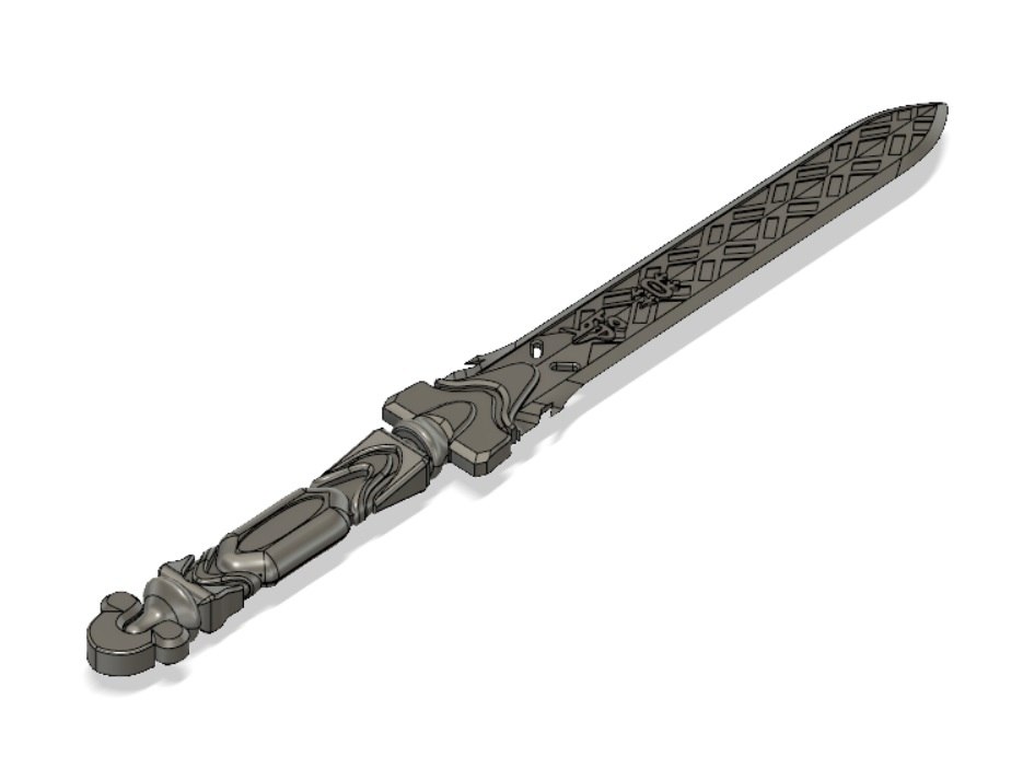 Overwatch genji baihu knife 3D model TurboSquid 1323267