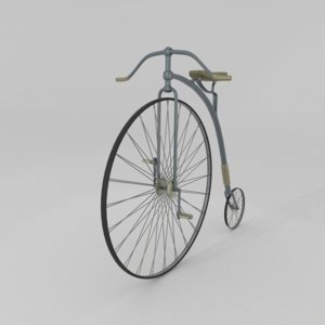 3D old bicycle