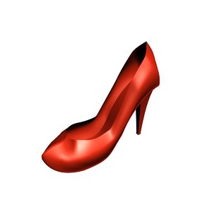 3D female shoes model
