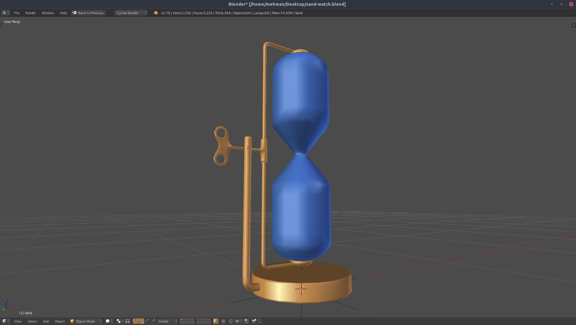 3d Hourglass Glass Turbosquid 1323692 