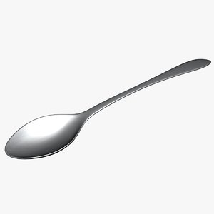 spoon uv mapped 3D model