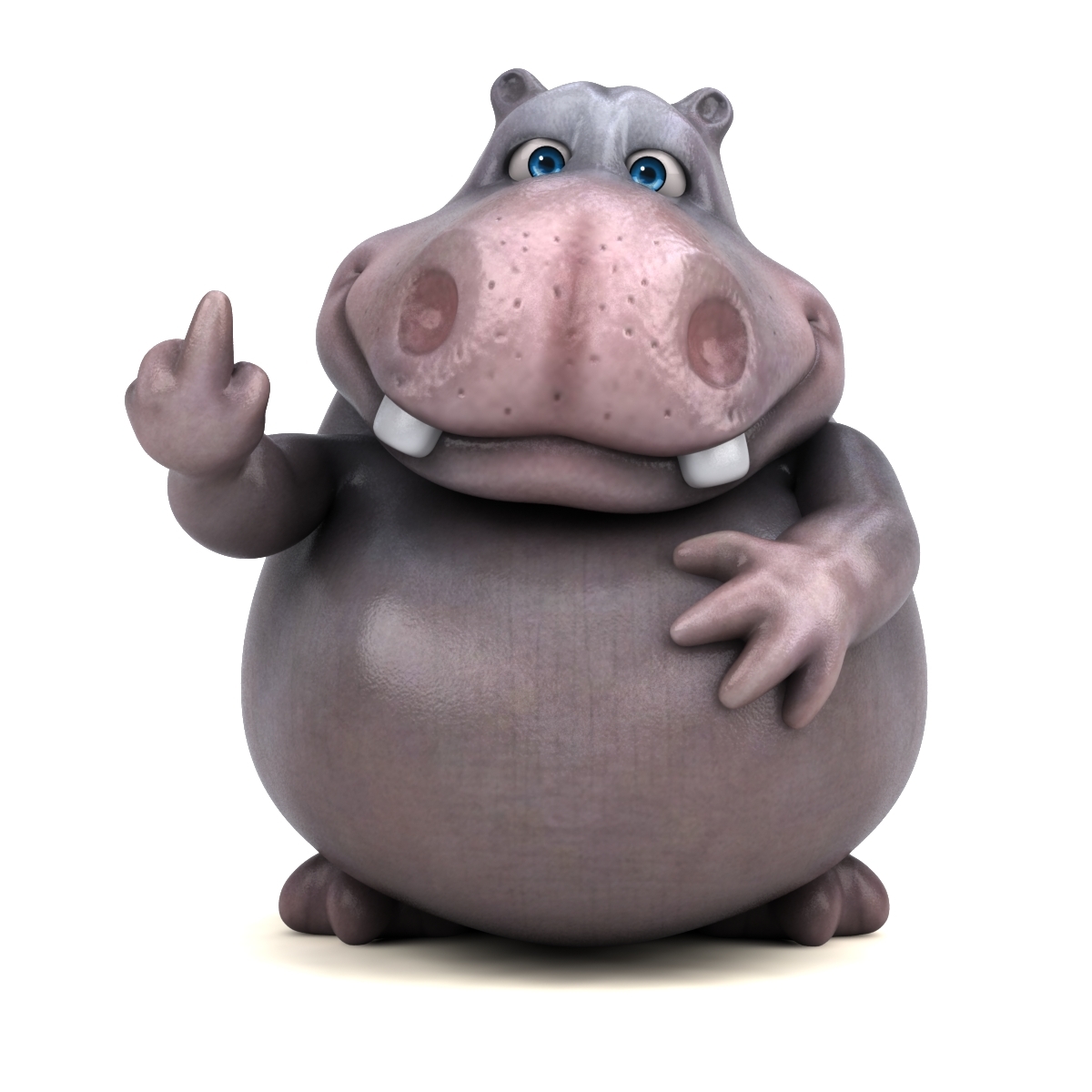 Fun cartoon hippo ! 3D - TurboSquid 1324092