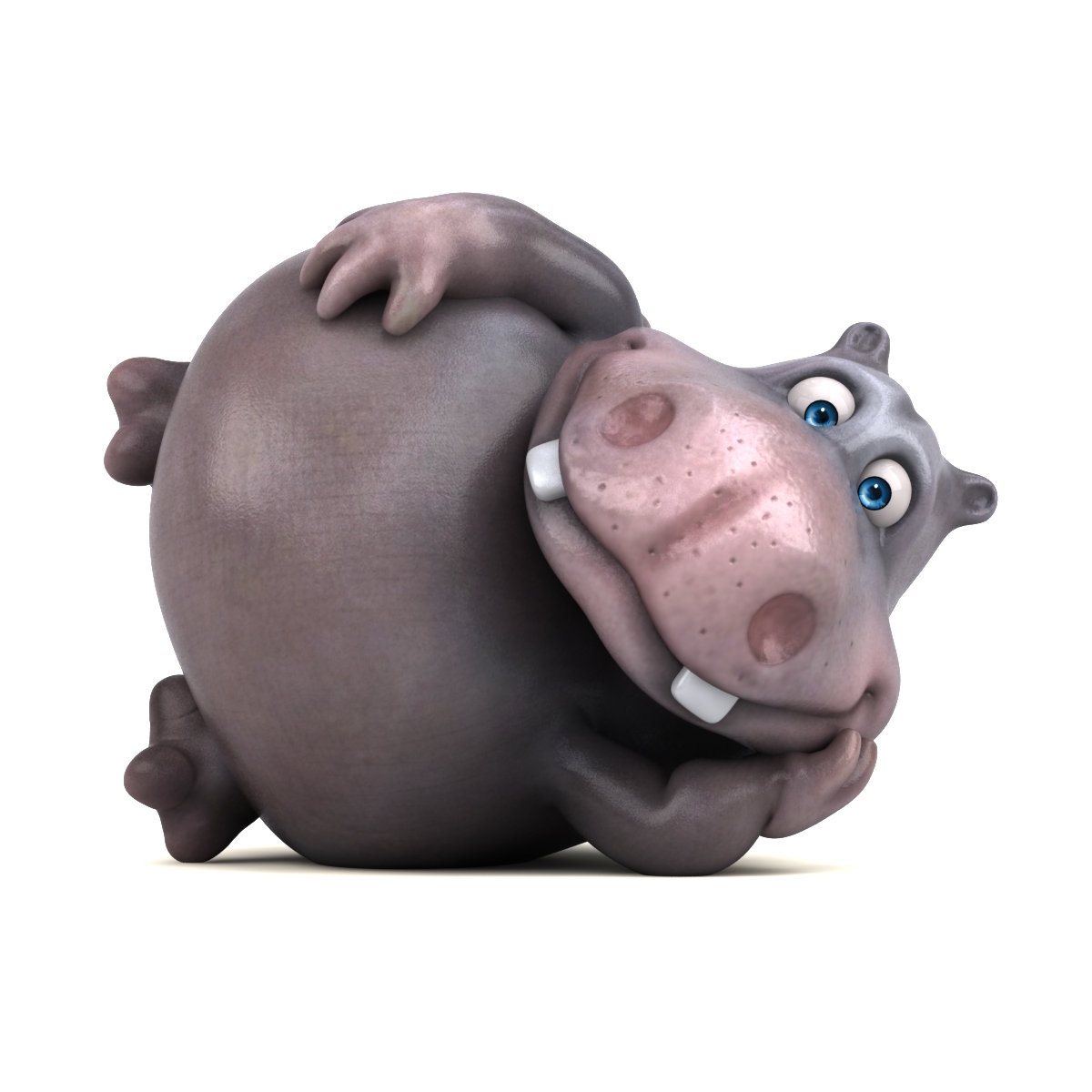 Fun cartoon hippo ! 3D - TurboSquid 1324092