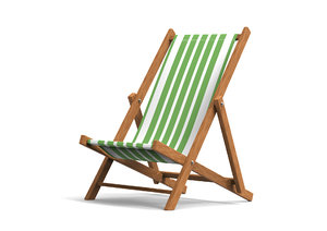 3D model beach chair