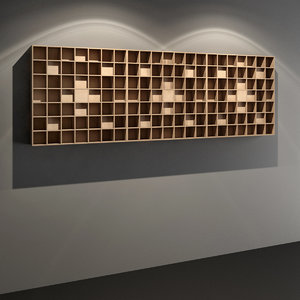 wooden acoustic wall panel 3D model