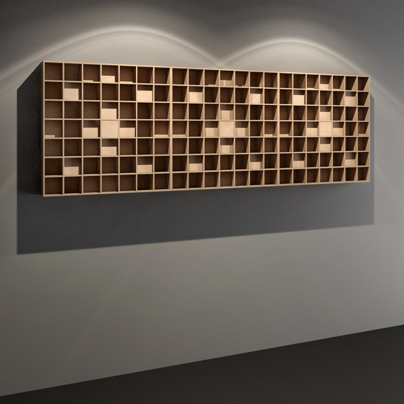 Wooden acoustic wall panel 3D model - TurboSquid 1324151