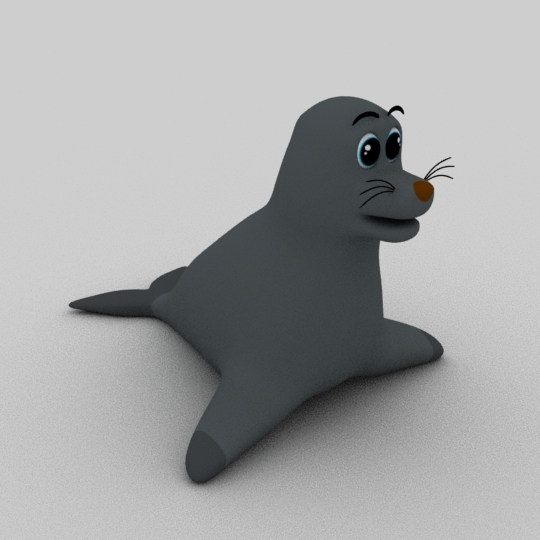 cartoon seal model