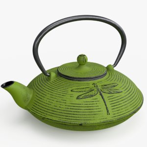 cast iron teapot 3D model