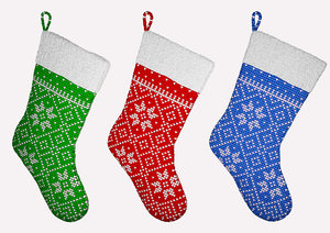 christmas sock 3D model