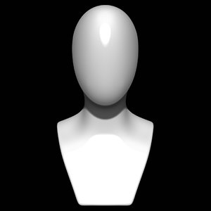 mannequin head man 3D model