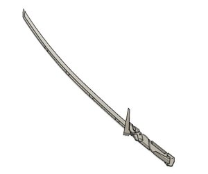 3D model overwatch genji sentai sword