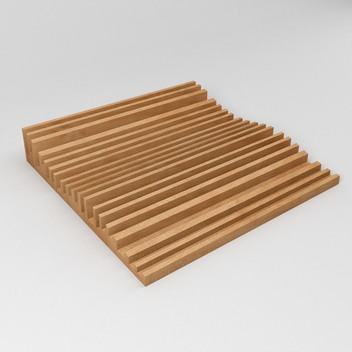 Wooden acoustic wall panel 3D model - TurboSquid 1324572