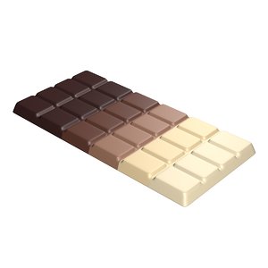 3D model bar chocolate