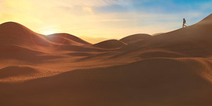 desert dunes soldier 3D model