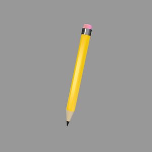 pencil eraser 3D model
