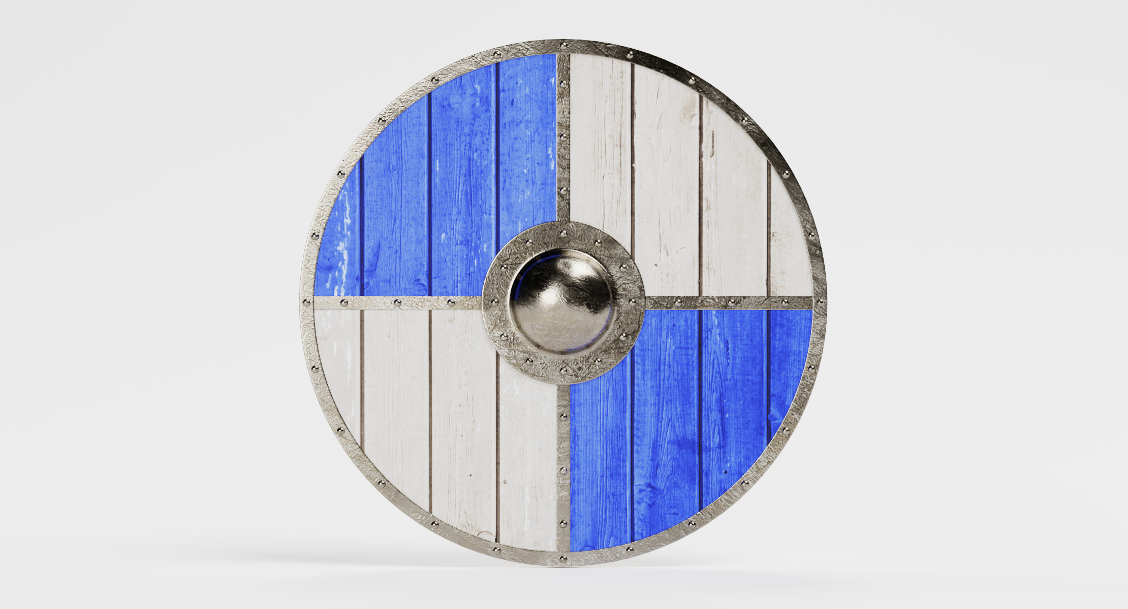 3d model viking shields