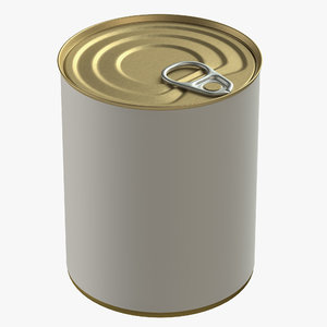 canned food tin 3D