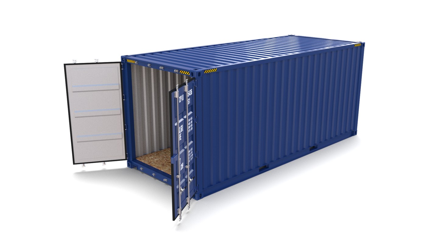 20ft shipping container 3D - TurboSquid 1325154