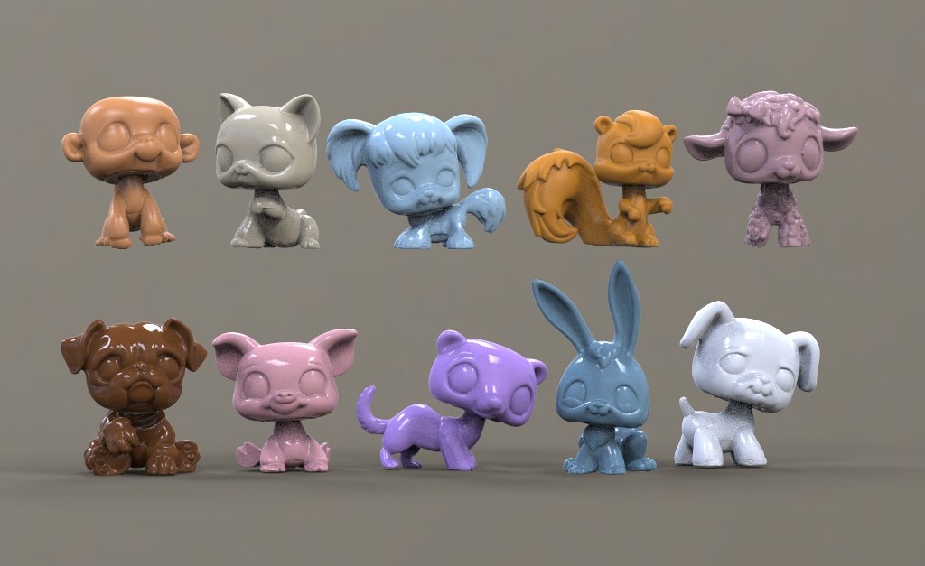 3D animals toys - TurboSquid 1325214