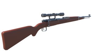 3D rifle karabiner 98 kurz