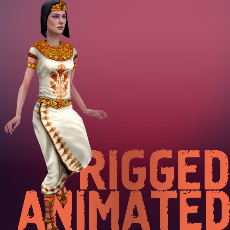 被操纵的埃及女祭司3d模型