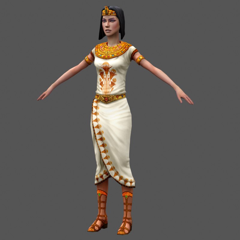 Egyptian priestess rig 3D - TurboSquid 1325317