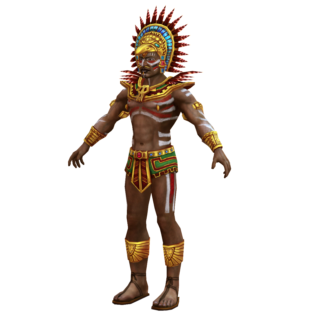 Mayan priest rig 3D - TurboSquid 1325385