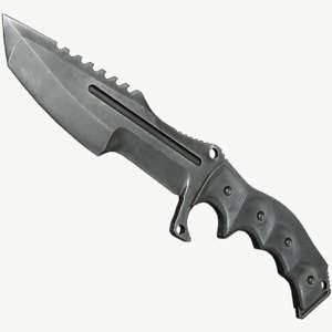 3D mtech knife pbr model