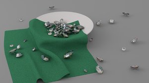 diamonds saucer 3D model