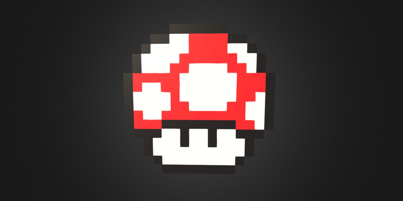 Mario Mushroom Pixelart