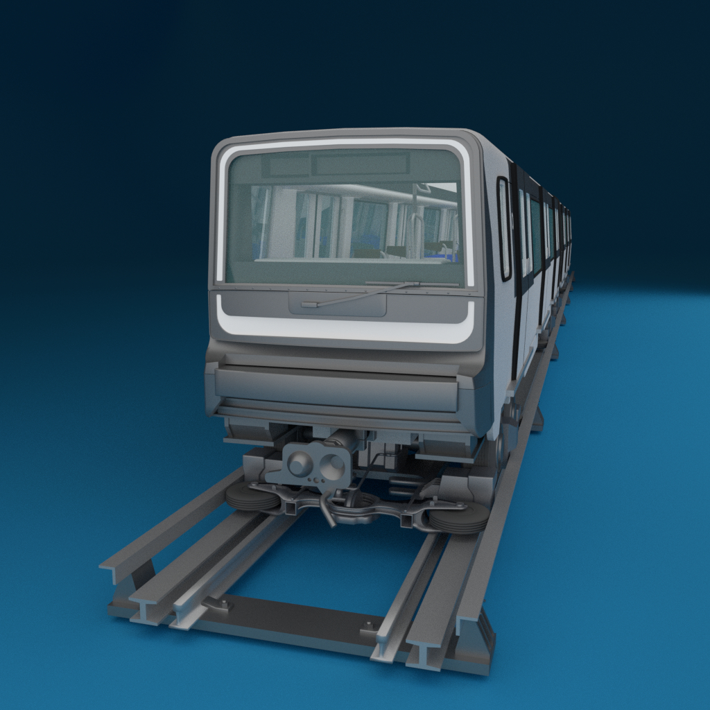 巴黎地铁列车mp-143d模型