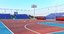 3D model basketball court