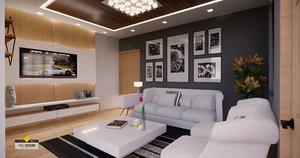 living room 3D model